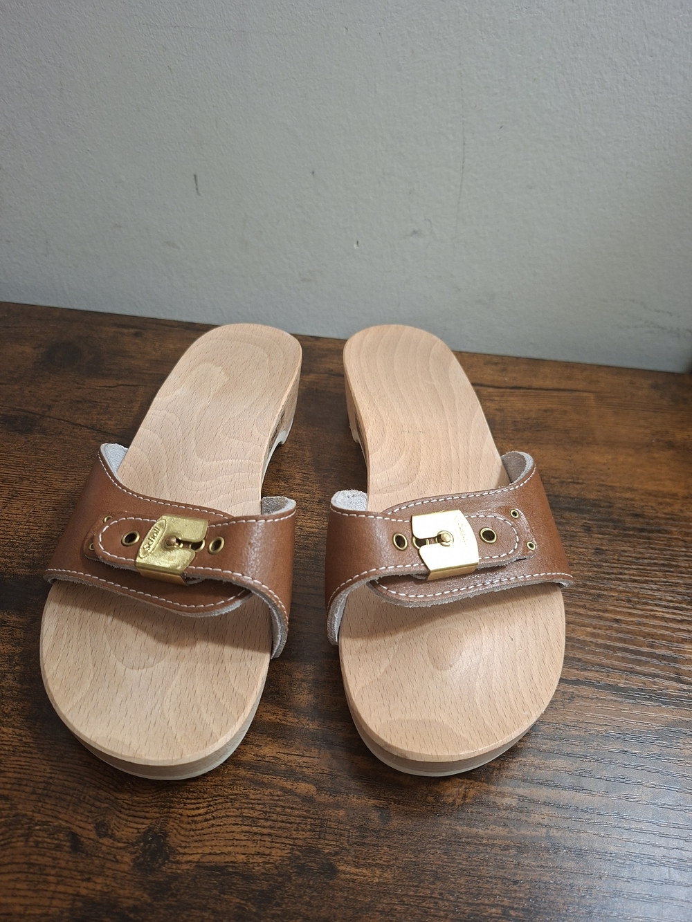 Vintage Dr. Scholl’s Exercise Sandals 1978 Made In Austria Brown Sz 6